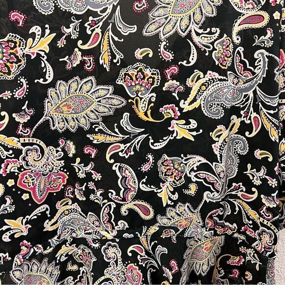 Rafaella Long Sleeve Scoop Neck Black Top Size XL - Picture 6 of 6